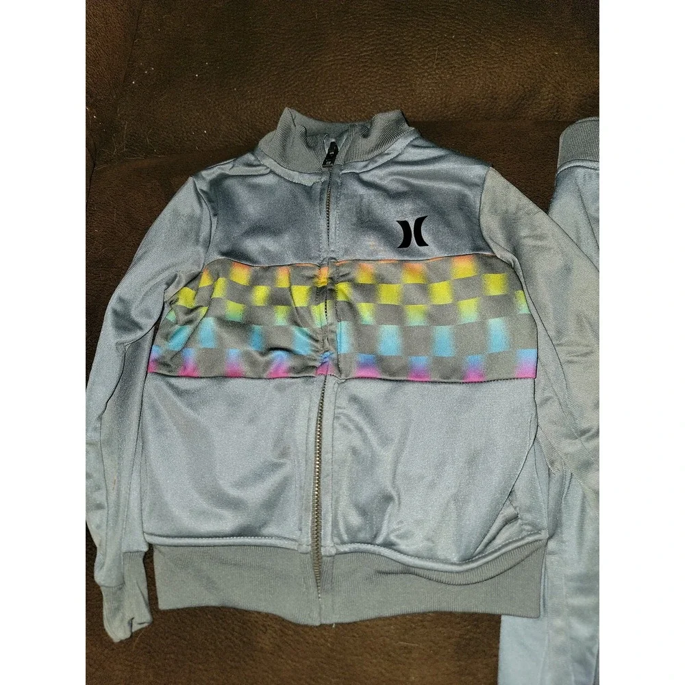 Hurley grey jacket and pants track‎ suit size 2t outfit